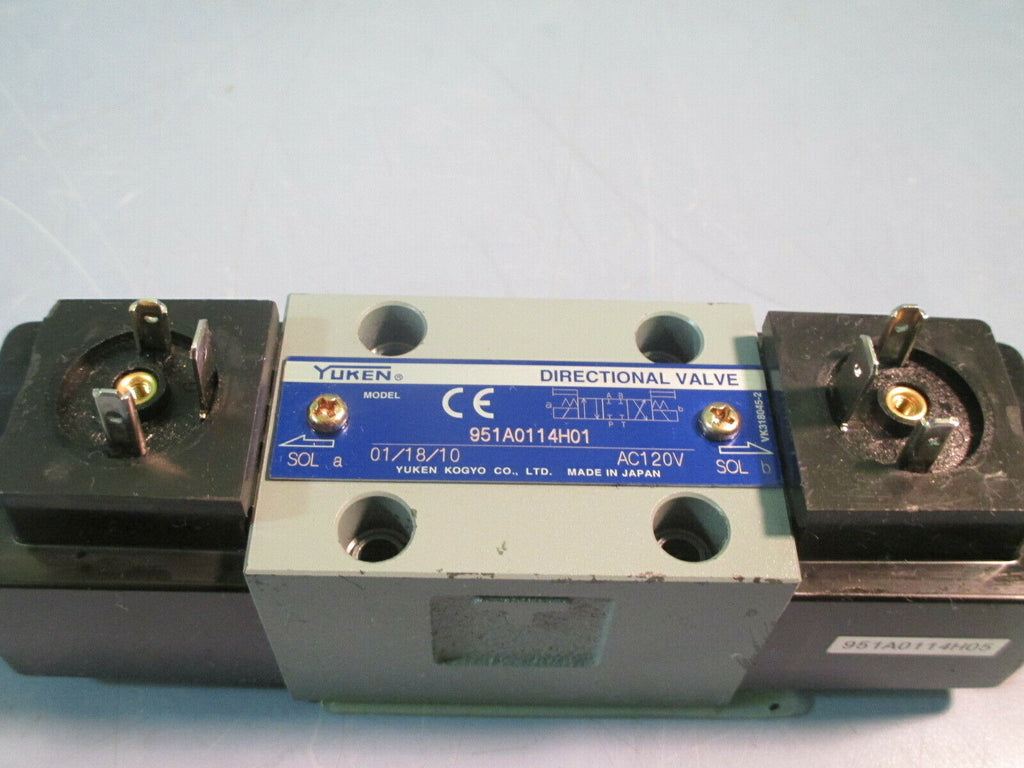 Yuken Directional Valve 951A0113H01 eTech Surplus