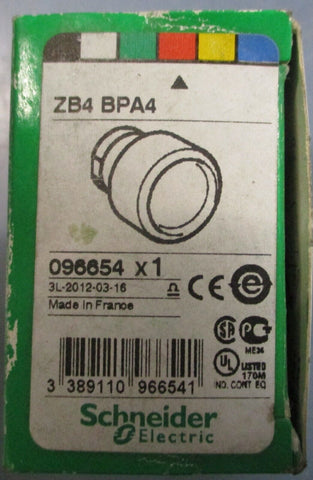 (Lot of 4) Schneider Electric ZB4BPA4 Red Push Button 096654