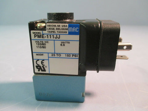 MAC SOLENOID VALVE 120 VAC PME-111JJ