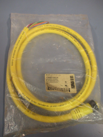 Brad Connectivity 6P Female Straight 6' 16/6 AWG PVC Cord 1300070024