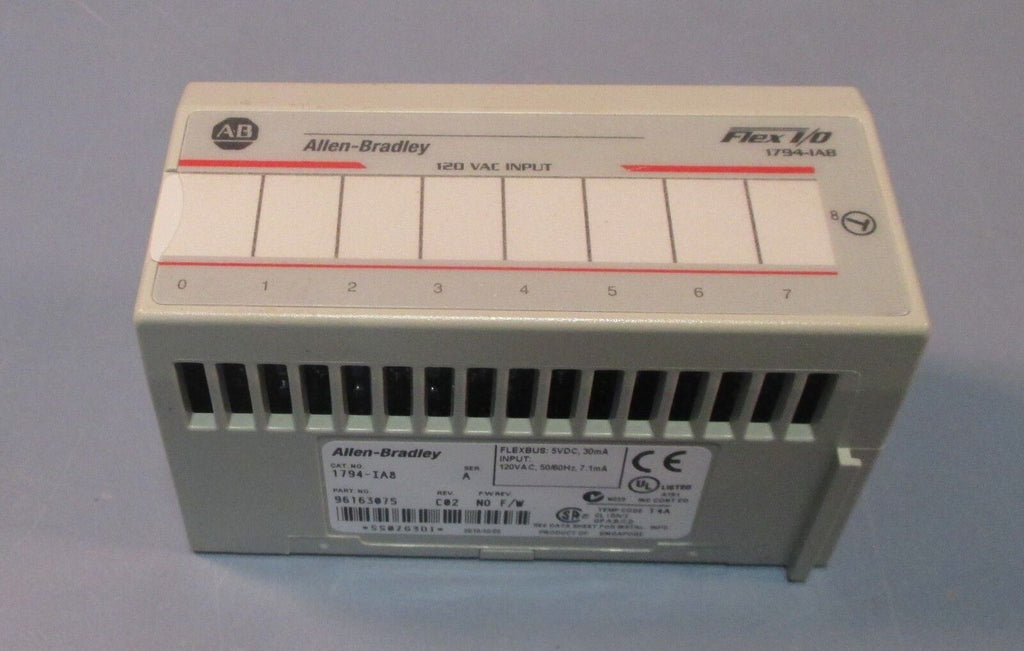 Allen Bradley 1794IA8 120VAC Input Module Flex I/O Series A, Rev. C02