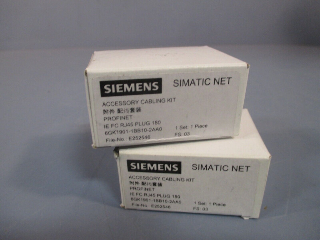 Lot of (2) Siemens Accessory Cabling Kit 6GK19011BB102AA0 eTech Surplus