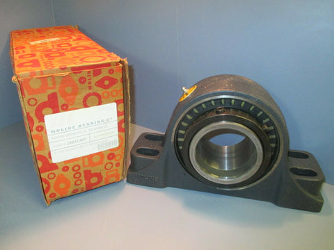 MOLINE BEARING 4-BOLT PILLOW BLOCK SPHERICAL BEARING 3-7/16 IN DIA SHAFT M2000