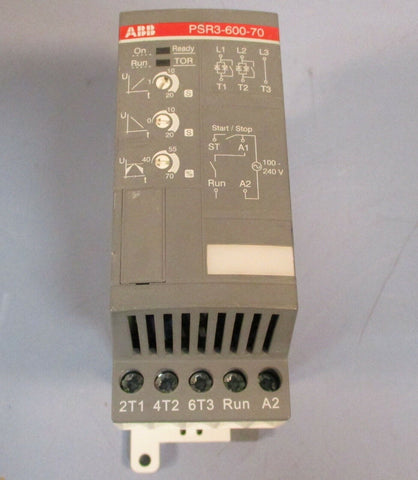 ABB PSR3-600-70 Soft Starter 0.75, 1.5, 2.2 kW Used