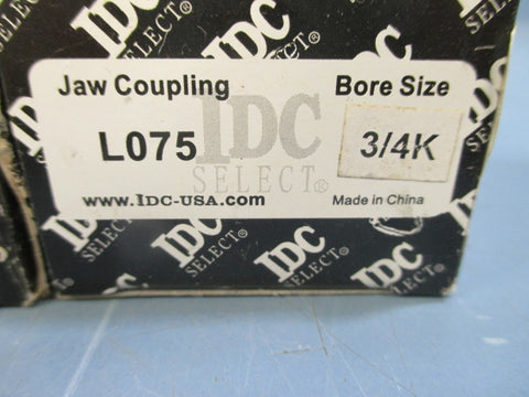 IDC L-075 3/4" Jaw Coupling Lot of 5 - New