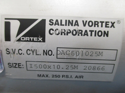 Salina Vortex I500x10.25M 20866 DAC501025M Air Cylinder - Used