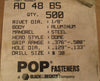 Emhart AD48BS Aluminum Pop Rivets 1/8" Rivet Dia, Dome Head Drill Size #30 New
