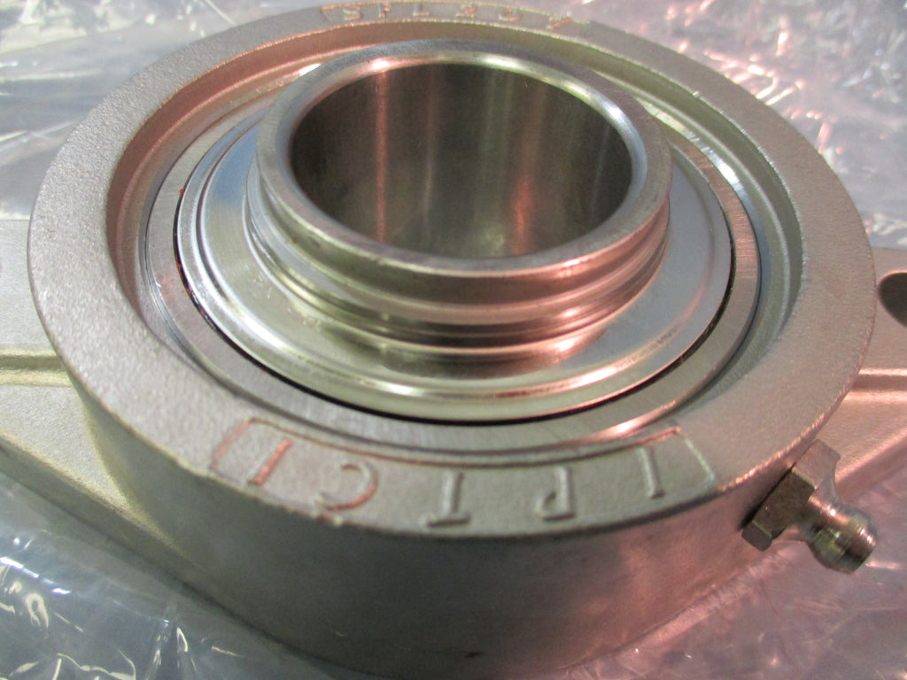 NIB IPTCI Stainless SNASFL 207 23 2 Bolt Flange Bearing 17/16" eTech