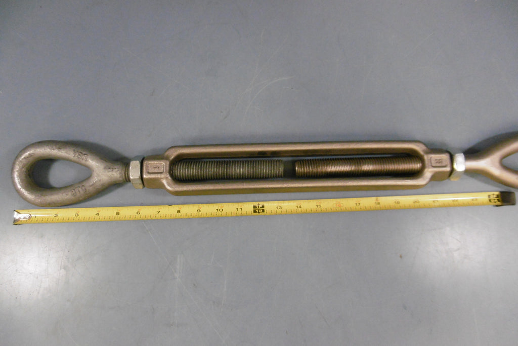New Crosby 5DB Turnbuckle Jaw & Jaw 15/16” x 12” Galvanized eTech Surplus